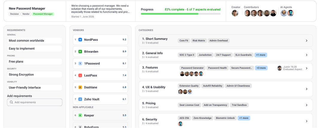 Chozi Solve overview page